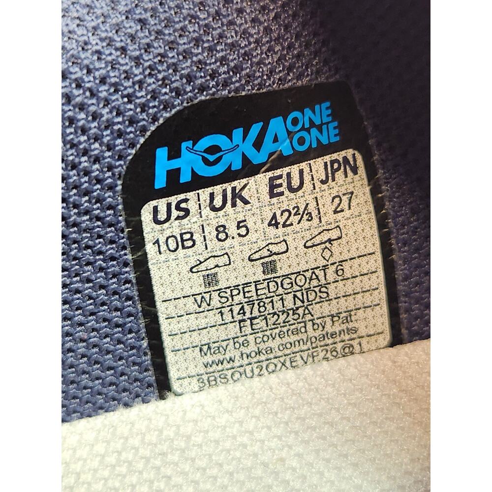 Hoka Speedgoat 6 Womens 10 Trail Running Shoes Vibram Hiking Athletic Outdoor - Picture 11 of 11